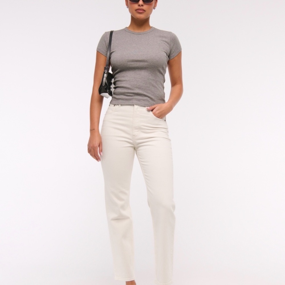 Abercrombie The Ankle Straight Ultra High Rise Size 4